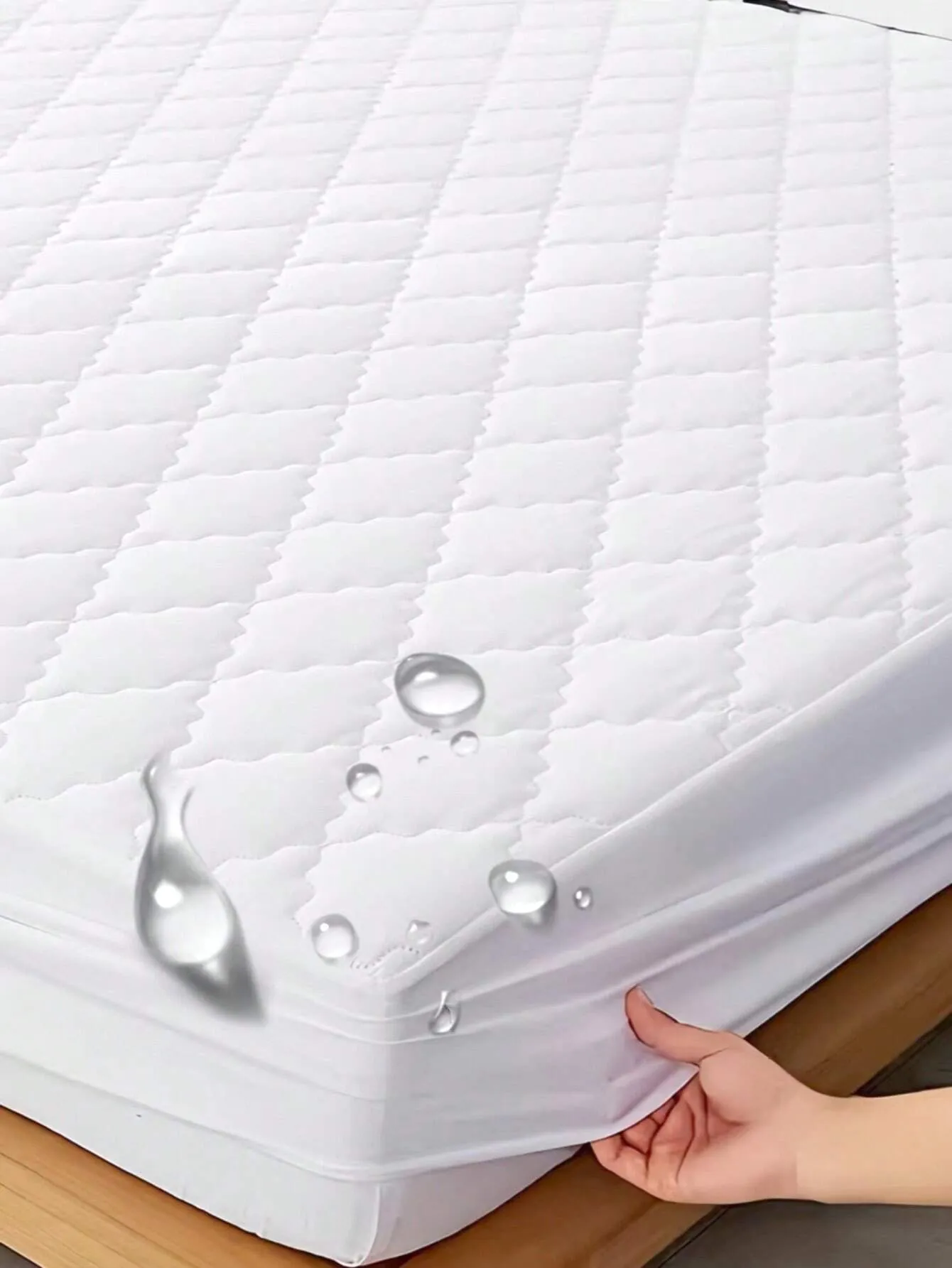 1pc Waterproof Mattress Protector For Baby Crib, Breathable & Machine Washable Bed Sheet Cover