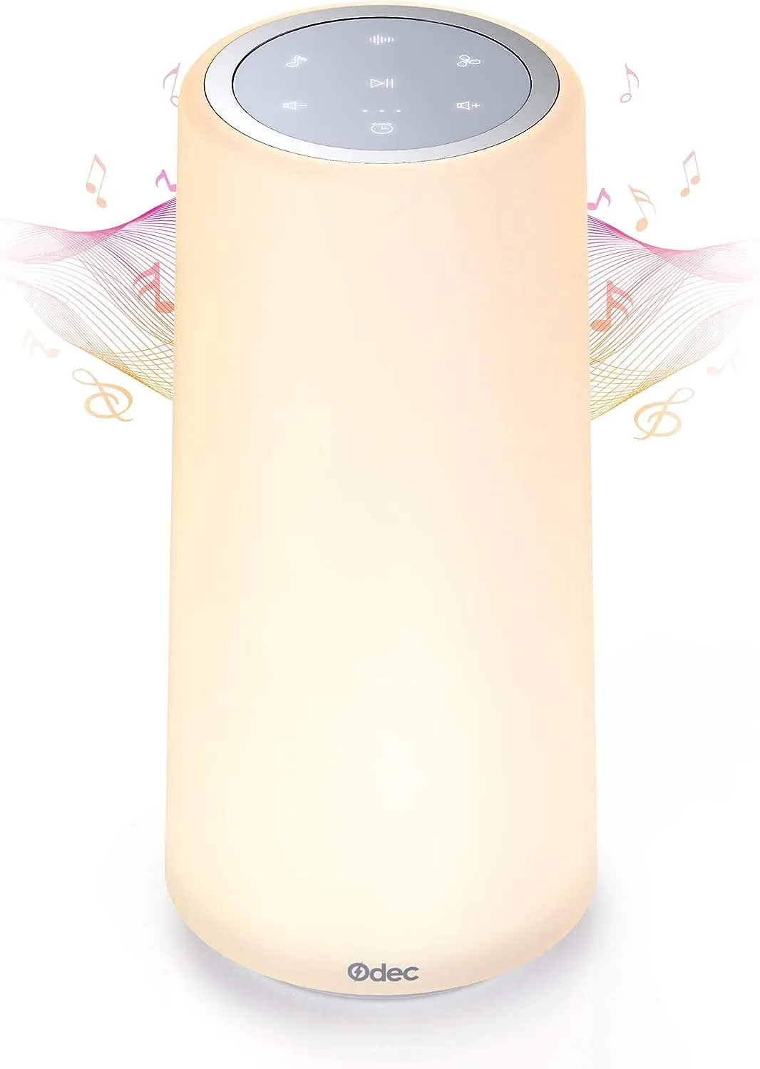 2-in-1 White Sound Machine & Dimmable Table Lamp with 24 Soothing Sounds   Touch Controls