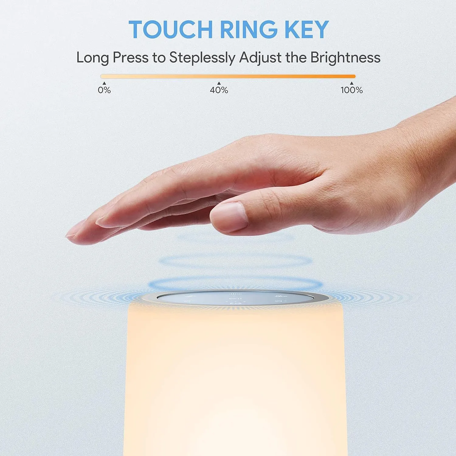 2-in-1 White Sound Machine & Dimmable Table Lamp with 24 Soothing Sounds   Touch Controls
