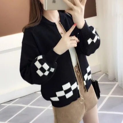 2018 autumn outfit sleeve knit cardigan