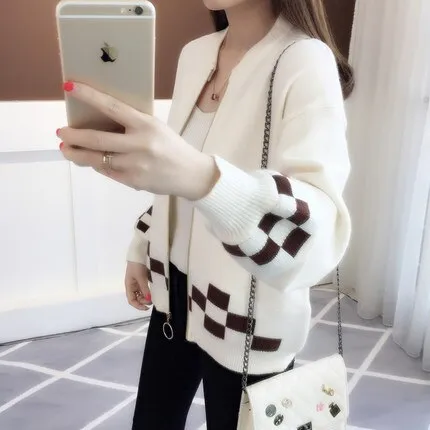2018 autumn outfit sleeve knit cardigan