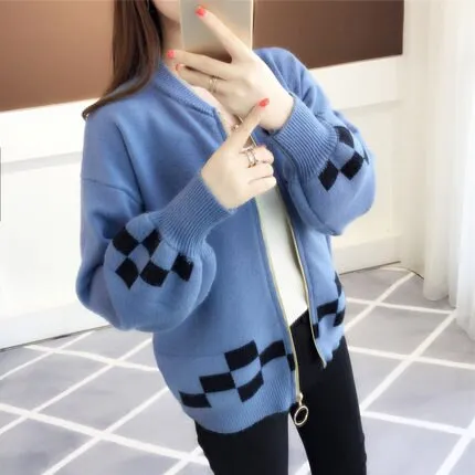 2018 autumn outfit sleeve knit cardigan