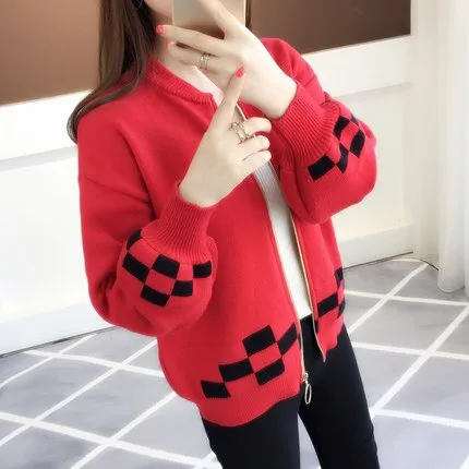 2018 autumn outfit sleeve knit cardigan