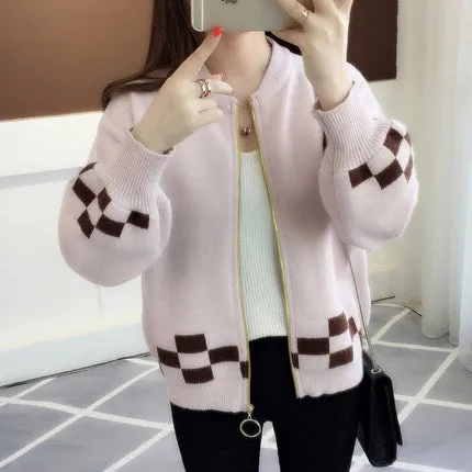 2018 autumn outfit sleeve knit cardigan