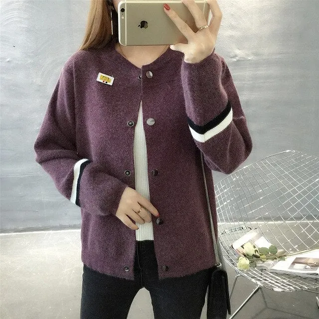 2018 New winter knitted coat