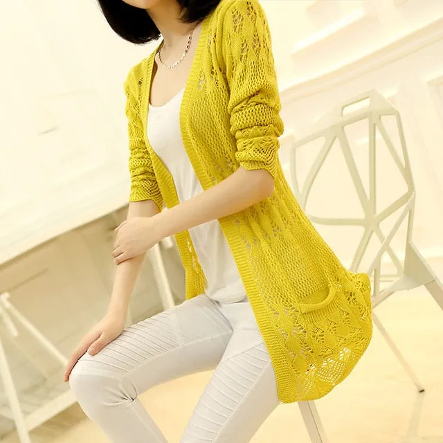 2019 Fashion Knitted Cardigan Loose