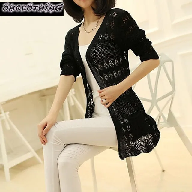 2019 Fashion Knitted Cardigan Loose