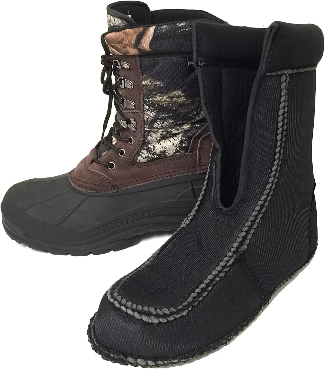 A10SB Men's Winter Boots Cold Weather 10" Waterproof Leather & Nylon Thermolite Insulated Snow Hunting Hiking Shoes