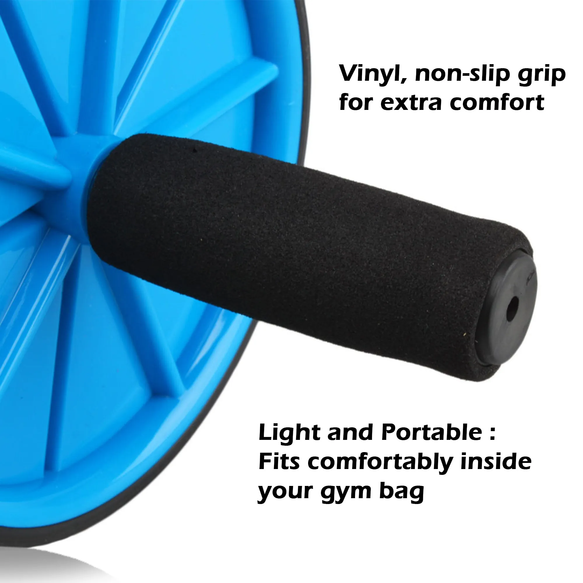 Ab Wheel With Foam Handle Yellow