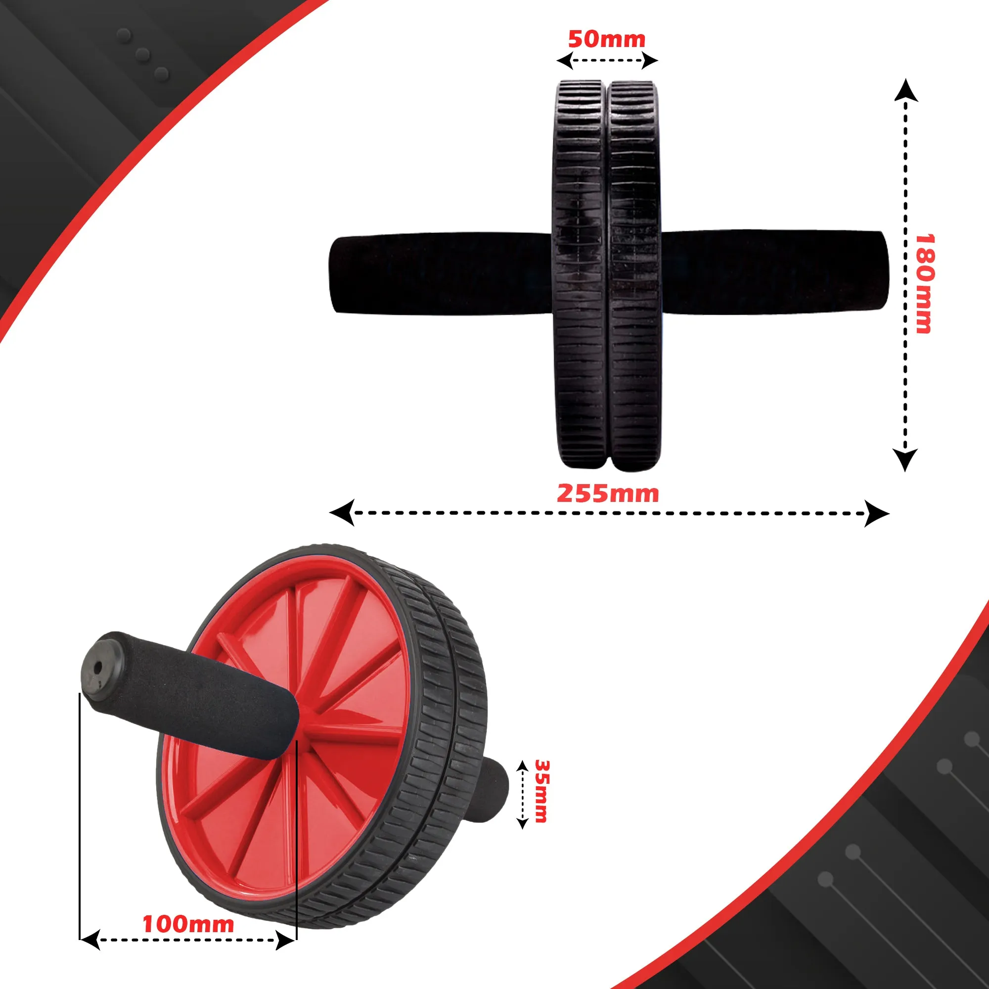 Ab Wheel With Foam Handle Yellow