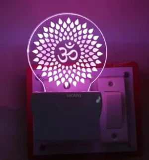 Acrylic Glass Night Lamp Multicolor for Bedside