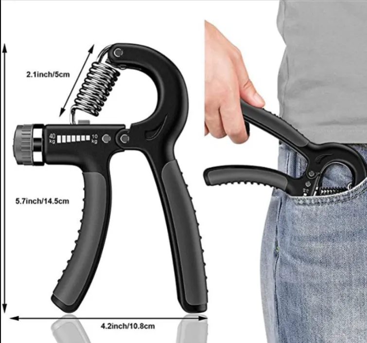 Adjustable Hand Gripper | 10 Kg To 40 Kg | Black