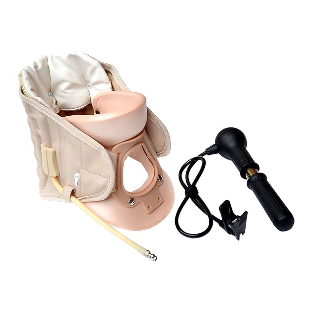Adjustable Neck Traction Air Decompression Brace with Pump