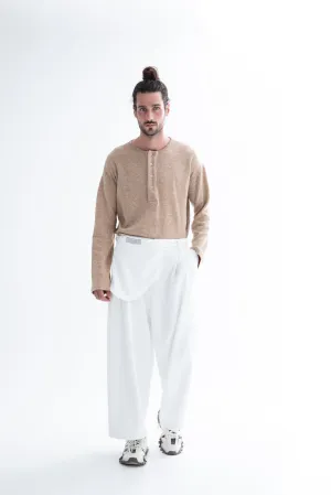 Aloha Cropped Pants White