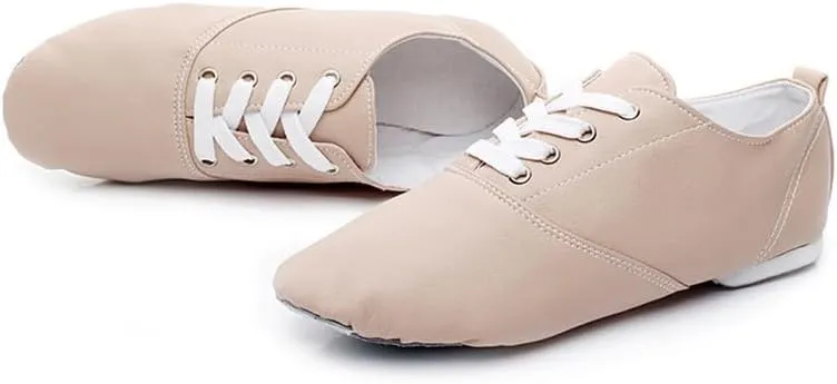 AOQUNFS Women's Jazz Dance Shoes Split Sole Practice Dance Shoes for Girls,Model TJ-JS