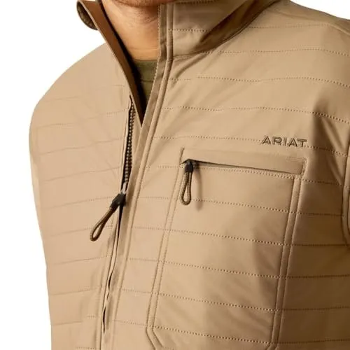 Ariat Men's Wylie Full Zip Jacket, Khaki