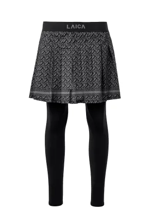 Athleisure Skirted Legging - Black