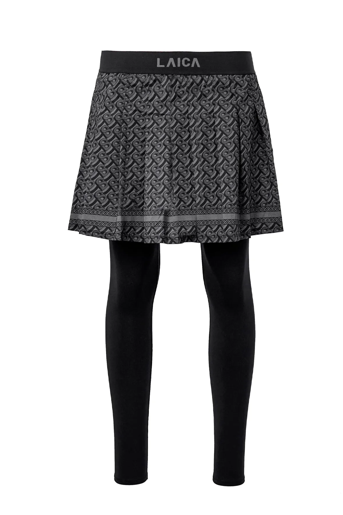 Athleisure Skirted Legging - Black
