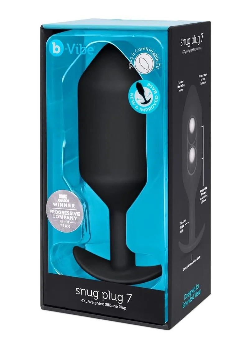 B-Vibe Snug Plug 7 Silicone Weighted Anal Plug