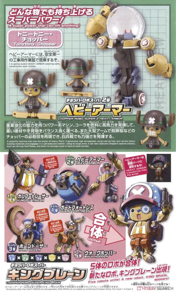 Bandai One Piece Chopper Robo Super 02 Heavy Armor (Plastic Model)