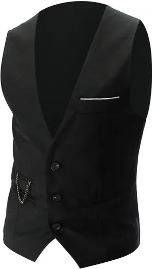 Black Vest 2024 V Neck Pocket Retro Color Vest Blouse With Button Suit Vest For Men Purple Vest For Men Mens Vest