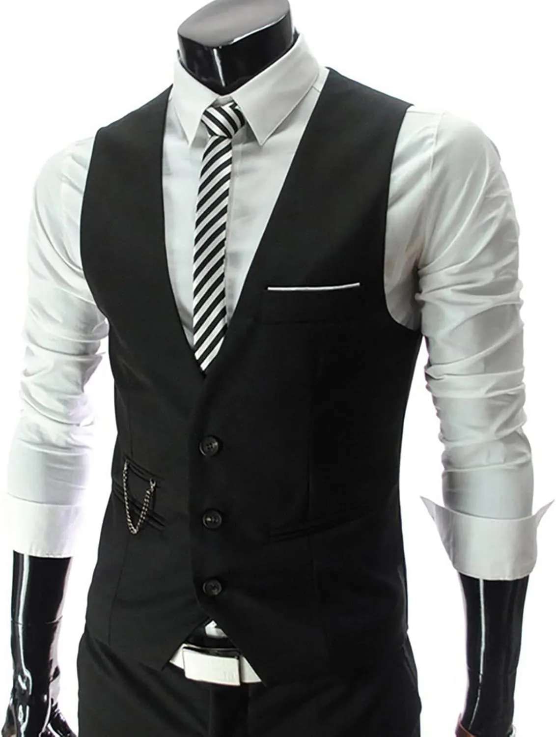 Black Vest 2024 V Neck Pocket Retro Color Vest Blouse With Button Suit Vest For Men Purple Vest For Men Mens Vest