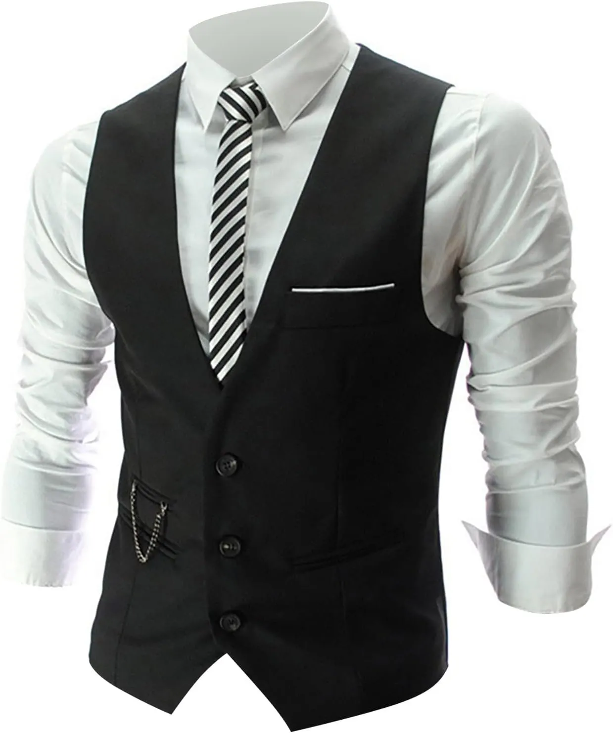Black Vest 2024 V Neck Pocket Retro Color Vest Blouse With Button Suit Vest For Men Purple Vest For Men Mens Vest