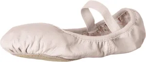 Bloch Child Ballet Shoes Girls Soft Leather Upper, Flexibility Full Suede Outsole, Pre-Sewn Elastic, 13.5 Wide Little Kid