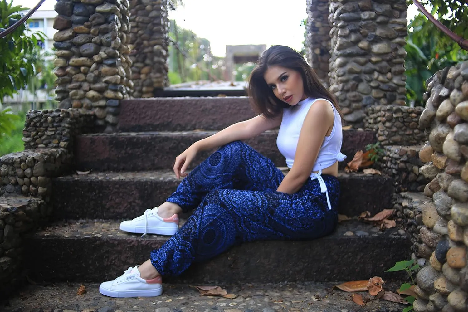 Boho Pants Harem Pants Yoga Trousers for Woman Bohemian Beach Pants