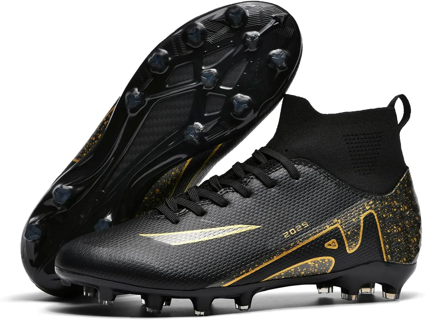 Boys' and Girls' Soccer Shoes TF Training Shoe Breathable, Anti Slip, Lightweight Sports Cleats for Boys and Girls' Football Suitable for Artificial Grass