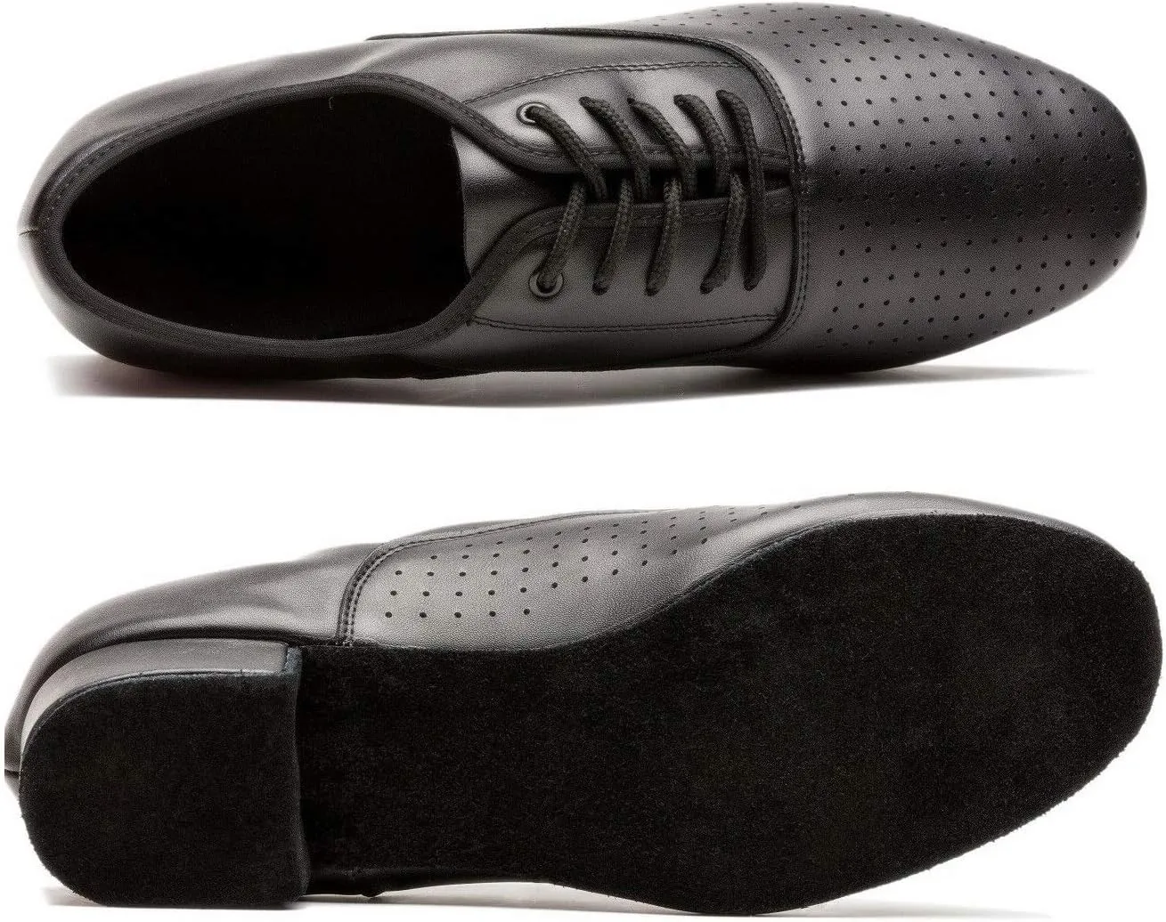 Breathable Lace-up Dancing Leather Latin Shoes for Men Salsa, Tango,Ballroom,Viennese Waltz