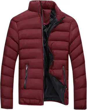 Bubble Coat Men Puffer Winter Warm Slim Fit Thick Down Coat Casual Jacket Outerwear Top Men Jackets Winter