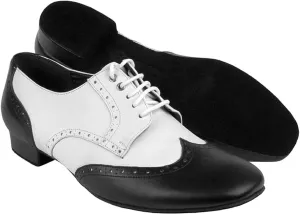 Bundle Lightweight Very Fine Mens Ballroom Salsa Latin Dance Shoes PP301 Leather   Shoe Brush   Pouch Black & White