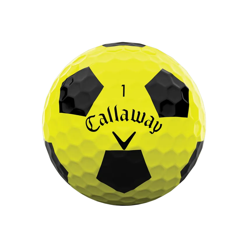 Callaway 2022 Chrome Soft Golf Balls Yellow Truvis 12 Pack