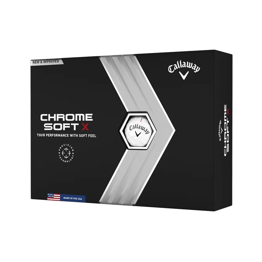 Callaway 2022 Chrome Soft X Golf Balls White 12 Pack