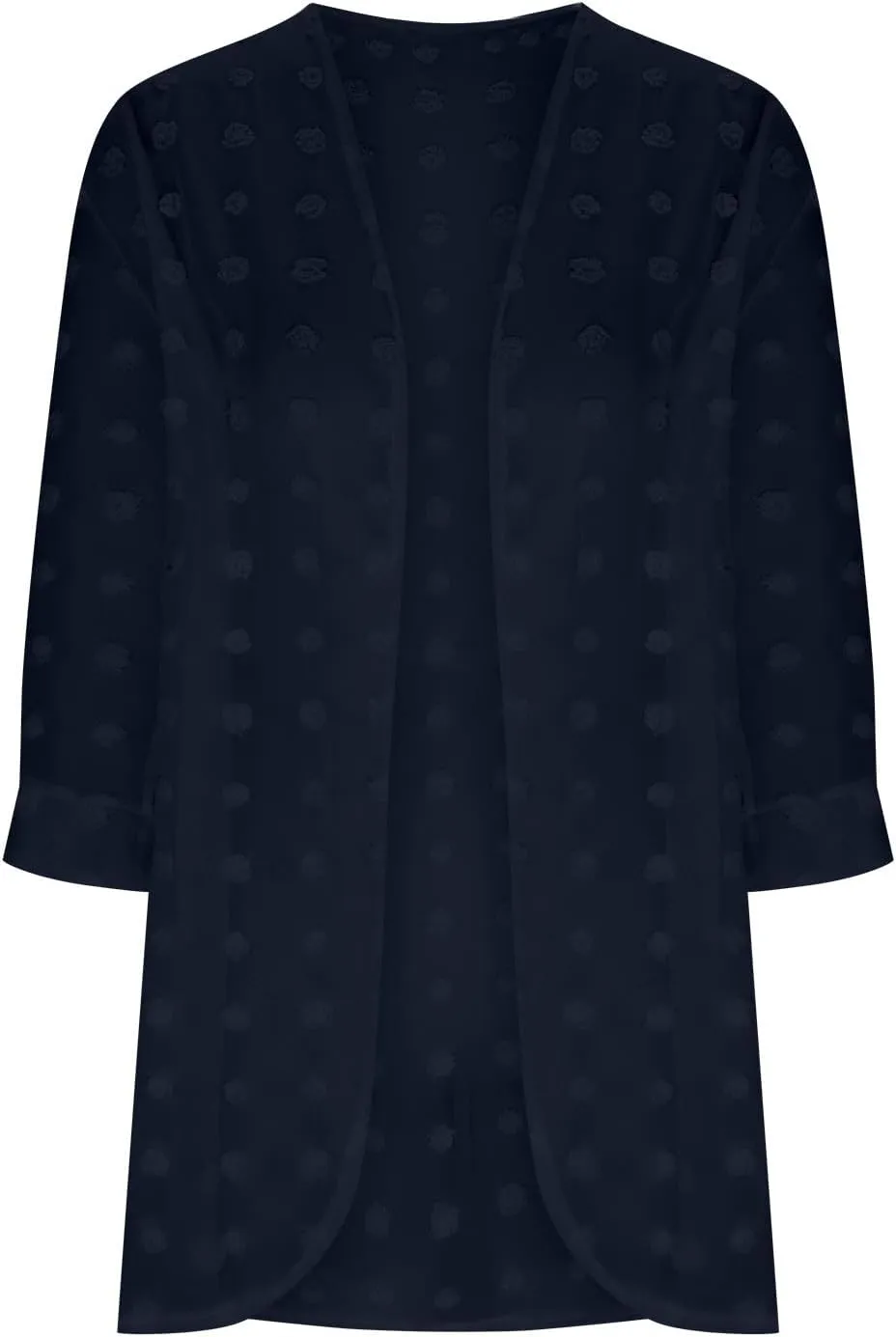 Cardigan for Women Dressy Fall 3/4 Sleeve Open Front Lightweight Cardigans Casual Swiss Dot Chiffon Beach Coverups