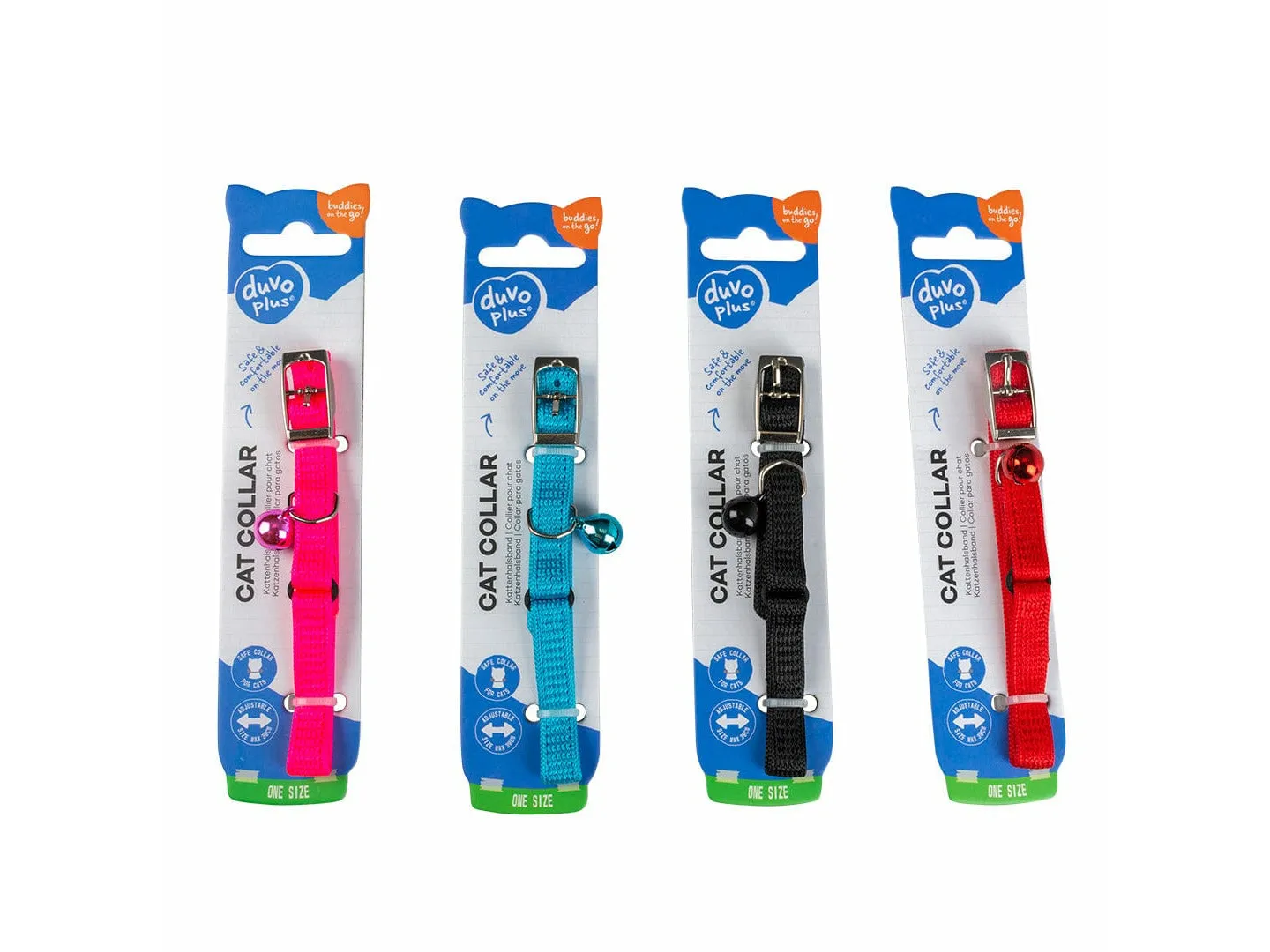 CAT COLLAR UNI 2 NYLON 20-30cm / 10mm mixed colors