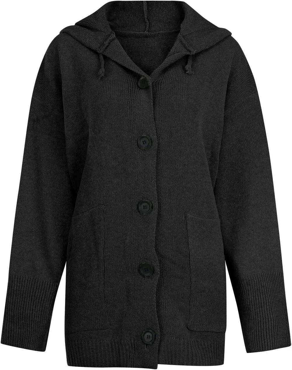 ChicCrate Fall Sweaters for Women Trendy Chunky Knit Open Front Cardigan Button Down Long Sleeve Shirt Loose Plus Size Tops