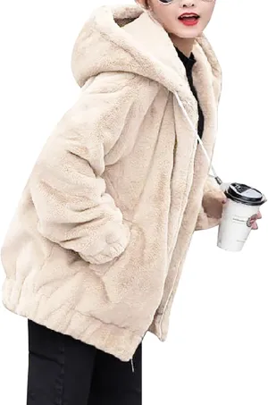 ChicCrate Womens Winter Coats Sherpa Lined Fleece Jacket Cute Zip Up Hoodie Long Sleeve Plus Size Tops Warm Jackets Outerwear