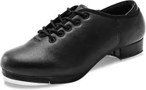 Child Jazz Tap Dance Shoes for Unisex Girls and Boys, Black