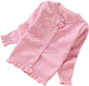 Children Sweaters Girls' Cotton Cardigans Sweaters 4-16 Years