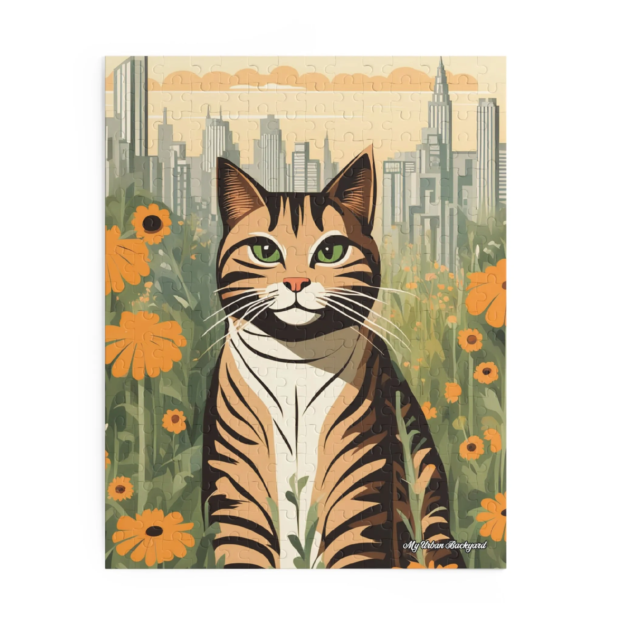 City Tabby, Jigsaw Puzzle, (120, 252, or 500-Piece)