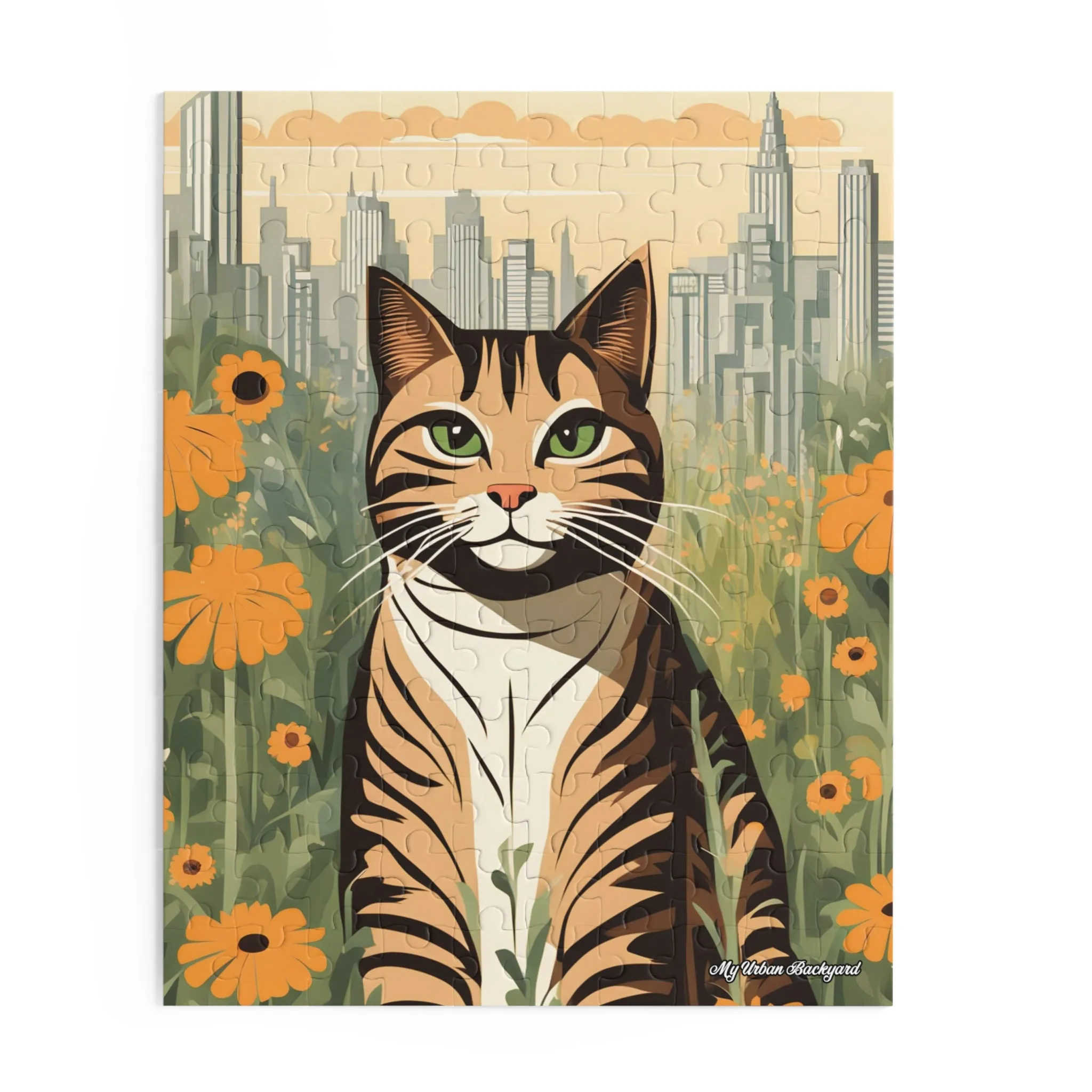 City Tabby, Jigsaw Puzzle, (120, 252, or 500-Piece)