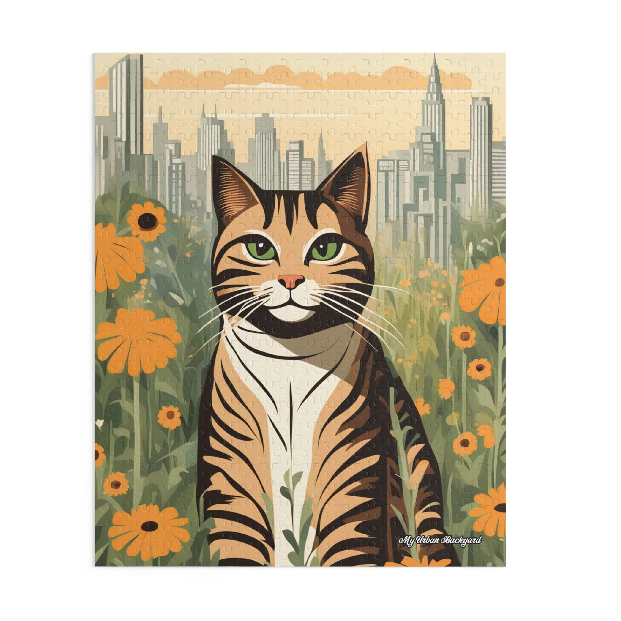 City Tabby, Jigsaw Puzzle, (120, 252, or 500-Piece)