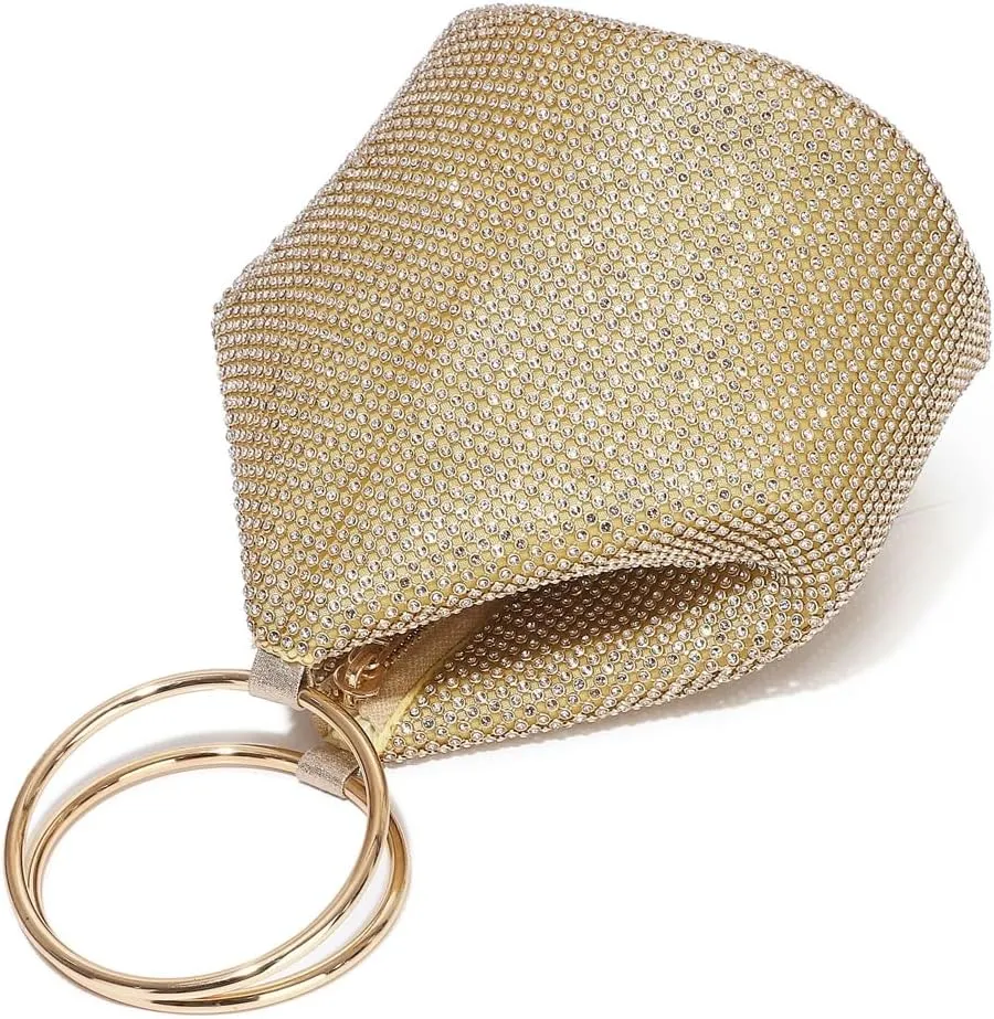 Clutch Purses for Women Rhinestone Evening Bag Handbags Sparkly Evening Clutch Top Handle Bags for Party Prom Wedding