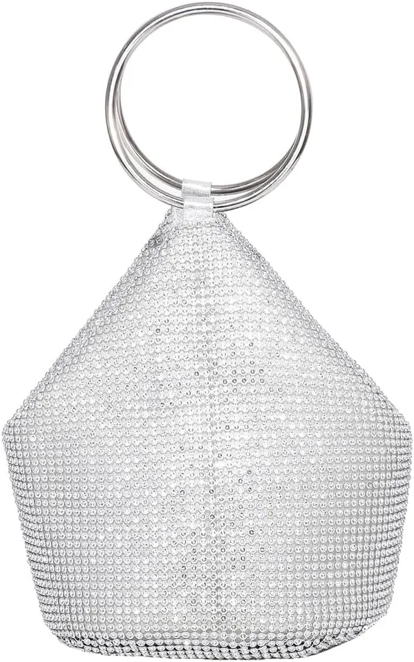 Clutch Purses for Women Rhinestone Evening Bag Handbags Sparkly Evening Clutch Top Handle Bags for Party Prom Wedding