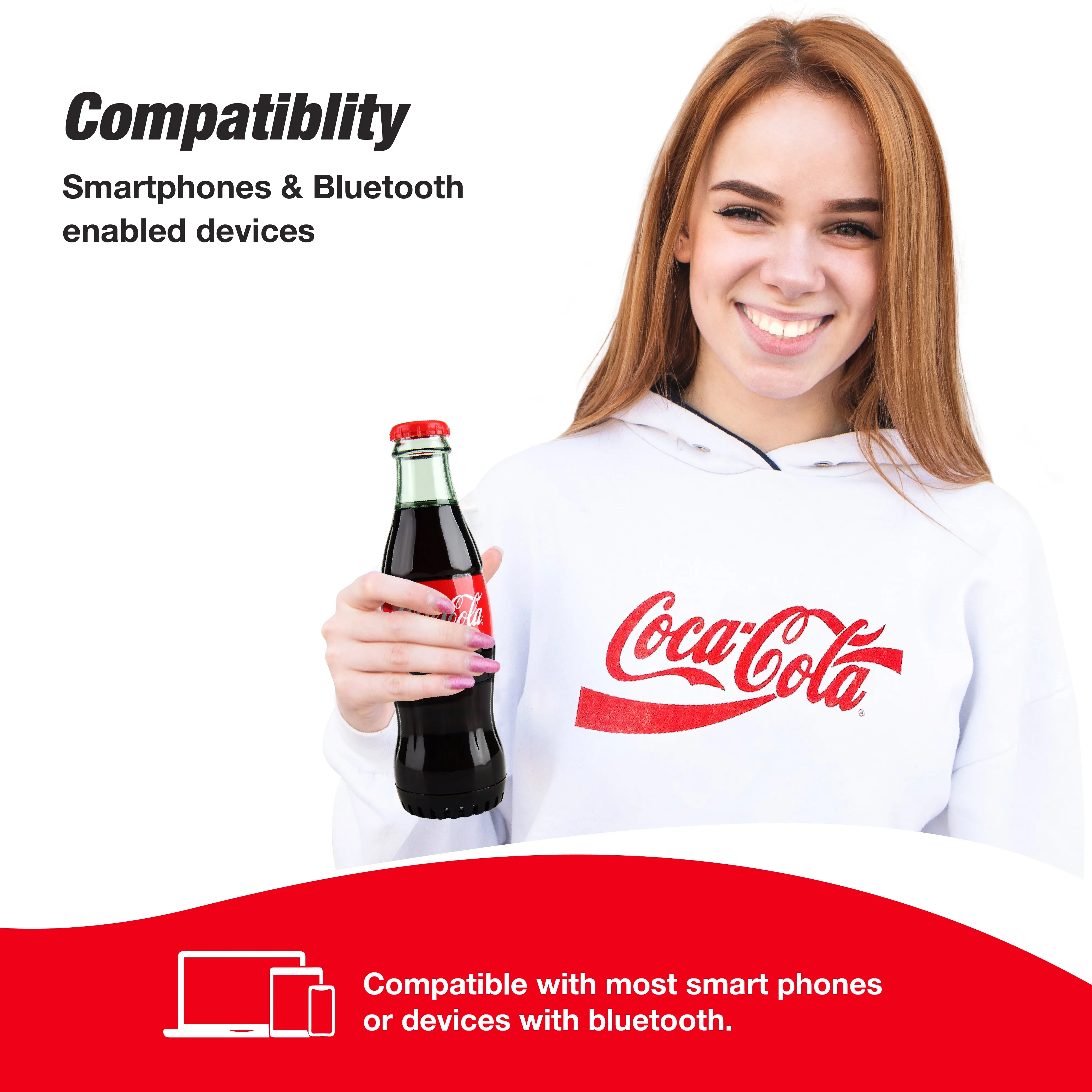 Coca-Cola/Diet Coke Bottle Shape Bluetooth Speaker With Bluetooth 5.0 Technology, AUX Port, Loud and Bass Sound, Portable Wireless, Long Playtime, TWS Pairing For Outdoor & Indoor Activities | Portable Speaker
