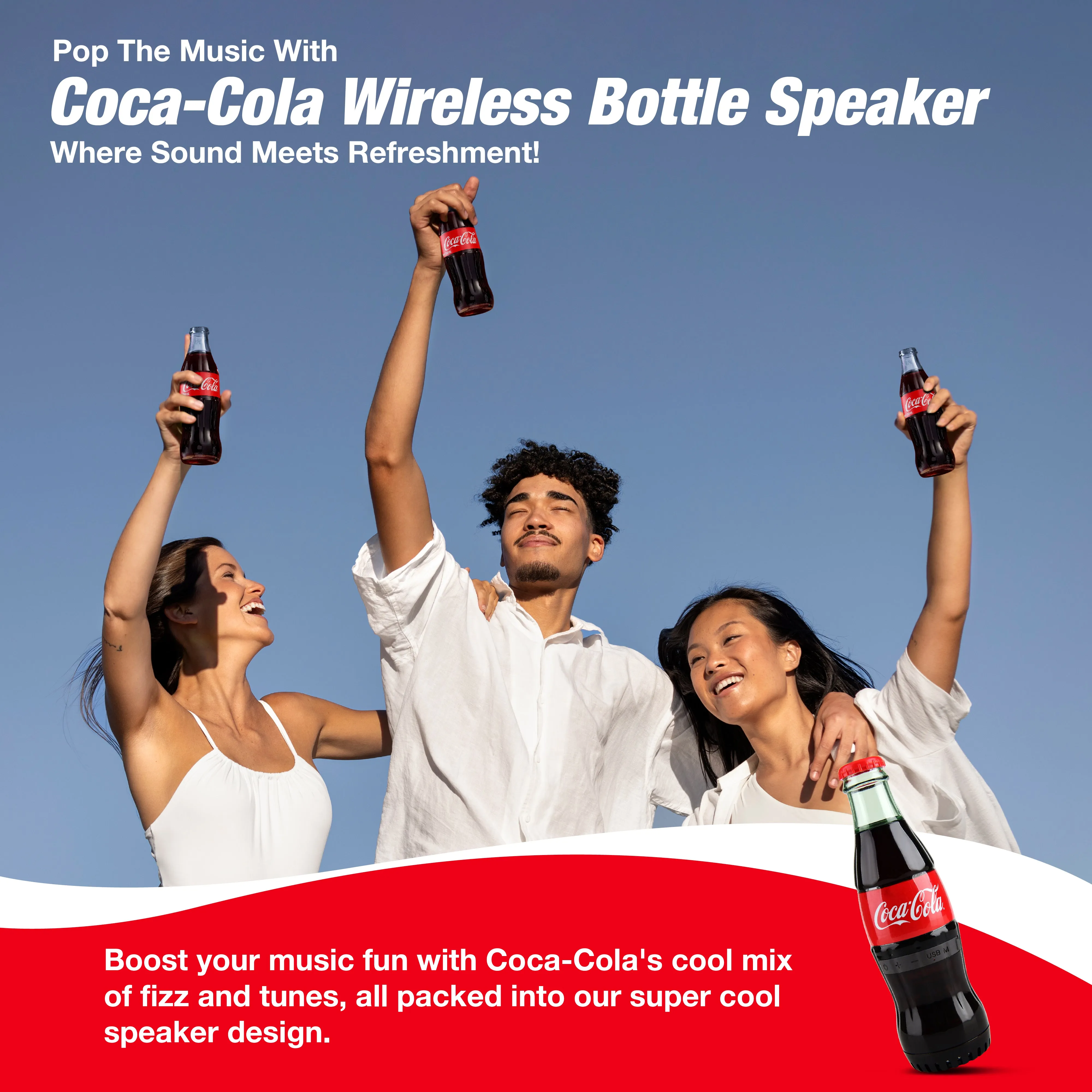 Coca-Cola/Diet Coke Bottle Shape Bluetooth Speaker With Bluetooth 5.0 Technology, AUX Port, Loud and Bass Sound, Portable Wireless, Long Playtime, TWS Pairing For Outdoor & Indoor Activities | Portable Speaker
