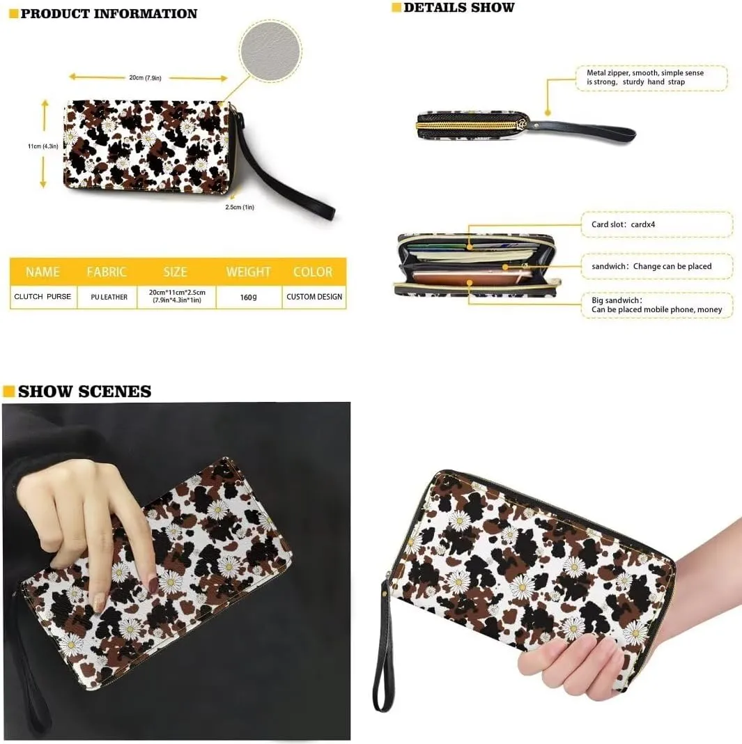 Coldinair 3PCS Custom Tote Handbags for Women Ladies,Handle Bags Wallet Purse Set Leather Shoulder Bags Tote Purse