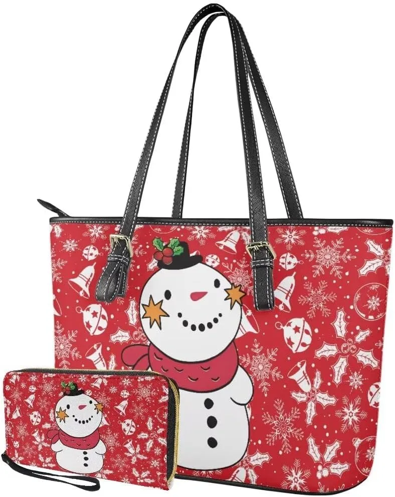 Coldinair Tote Handbags for Women Ladies,Large Top Handle Bags Matching Wallet Purse Set Leather Shoulder Bags Purse